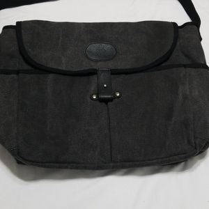 Charcoal/gray denim satchel